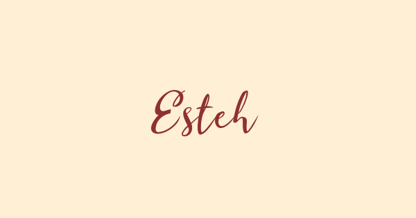Esteh font thumbnail