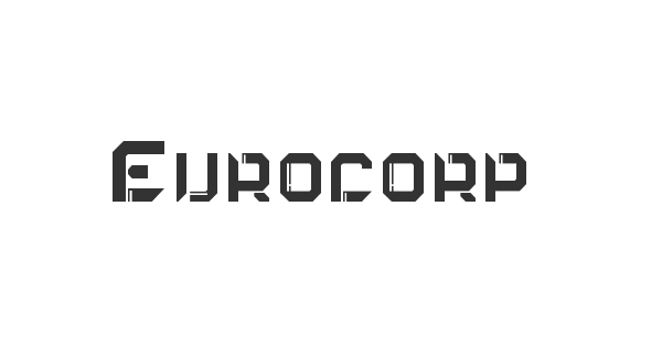 Eurocorp font thumbnail