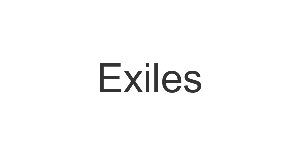 Exiles font thumbnail