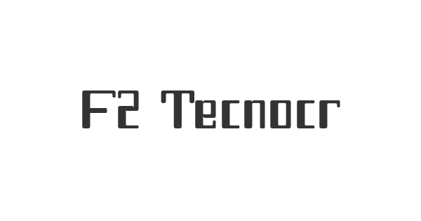 F2 Tecnocrática font thumbnail