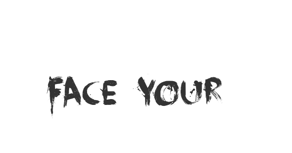Face Your Fears font thumbnail