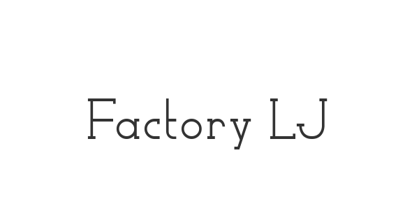 Factory LJDS font thumbnail
