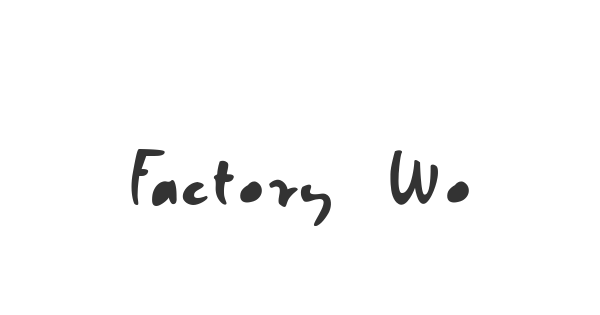 Factory Worker font thumbnail