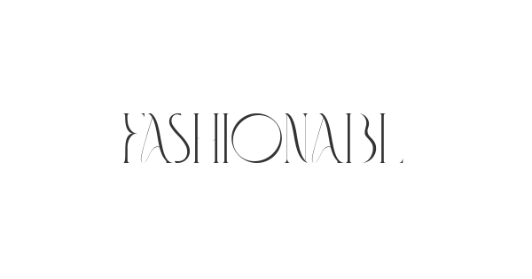 Fashionable font thumbnail