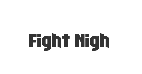 Fight Night font thumbnail
