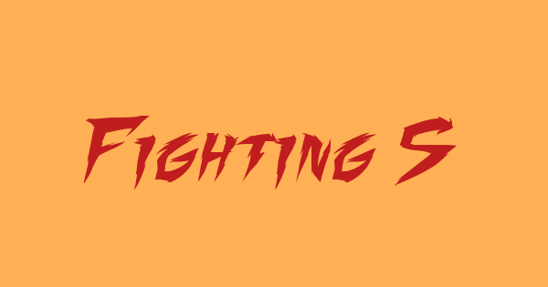 Fighting Spirit font thumbnail