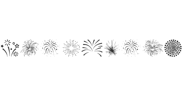 Fireworks font thumbnail