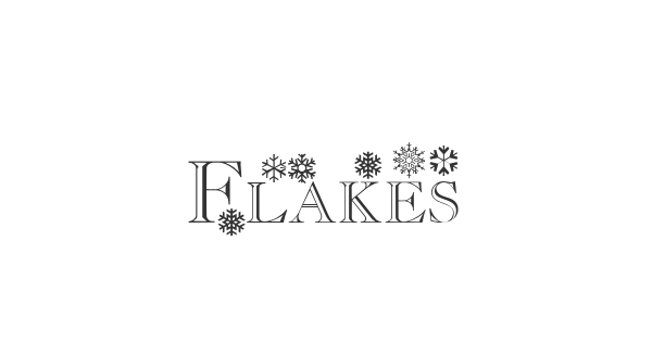 Flakes font thumbnail