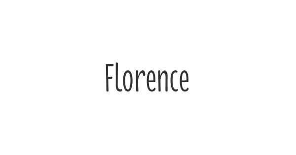 Florence font thumbnail