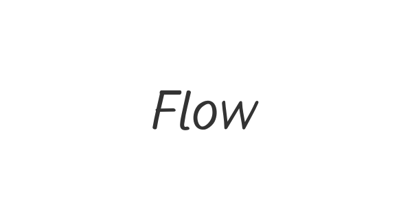 Flow font thumbnail