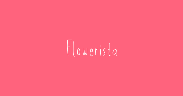 Flowerista font thumbnail