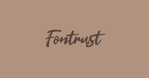 Fontrust font thumbnail
