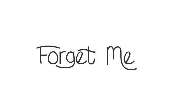 Forget Me Not font thumbnail