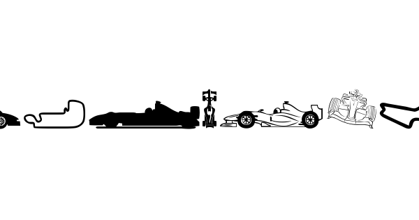 Formula 1 font thumbnail
