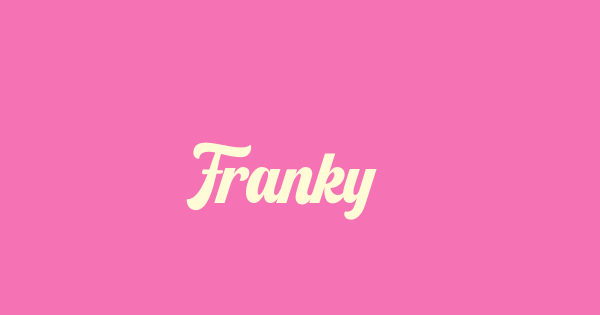 Franky font thumbnail