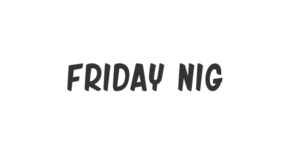 Friday Night font thumbnail