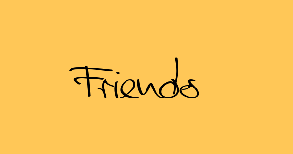 Friends font thumbnail