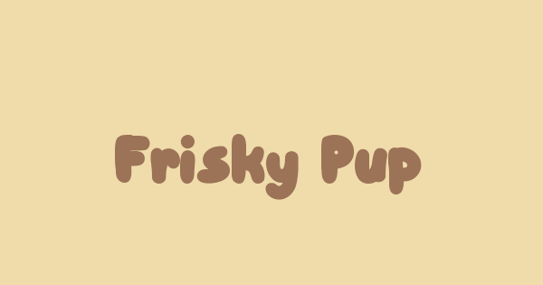 Frisky Puppy font thumbnail
