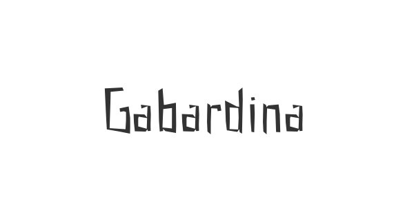 Gabardina font thumbnail