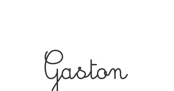 Gaston font thumbnail