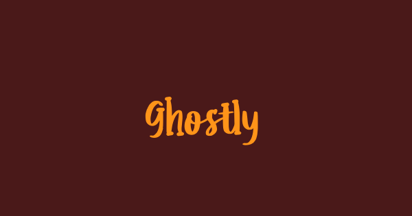 Ghostly font thumbnail