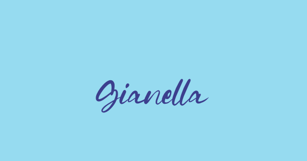 Gianella font thumbnail