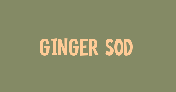 Ginger Soda font thumbnail