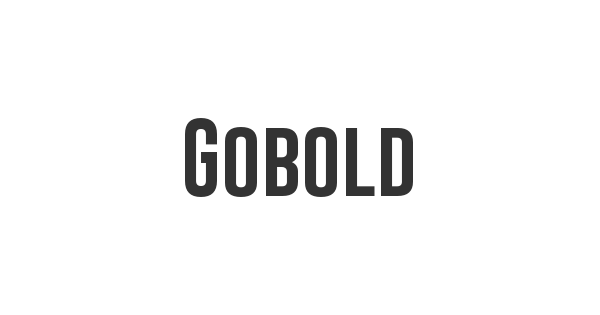 Gobold font thumbnail