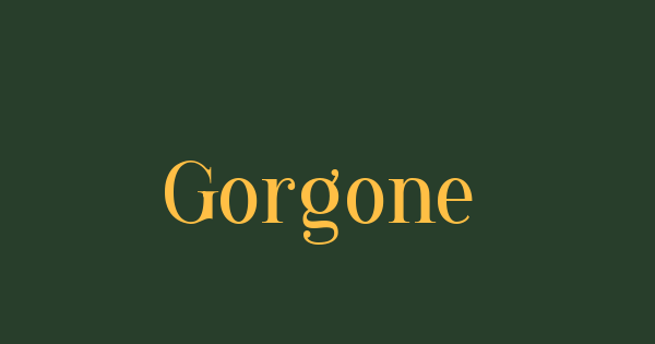 Gorgone font thumbnail