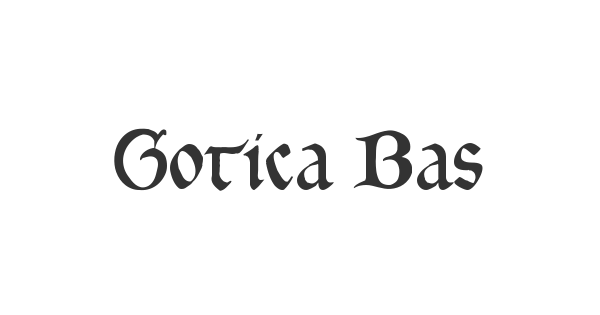 Gotica Bastard font thumbnail