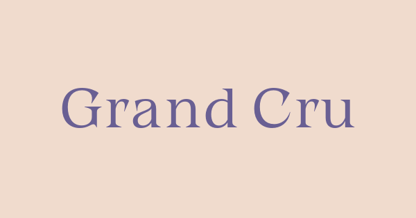 Grand Cru font thumbnail
