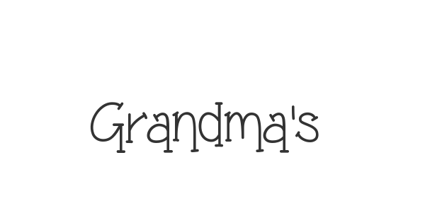 Grandma’s Garden font thumbnail