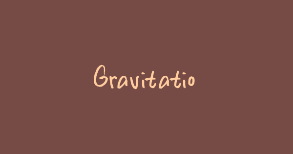 Gravitational Pull font thumbnail