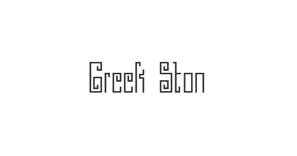 Greek Stone font thumbnail