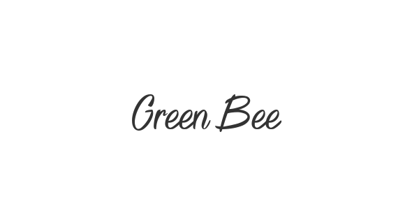 Green Bee font thumbnail