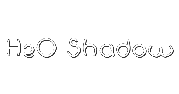 H2O Shadow font thumbnail