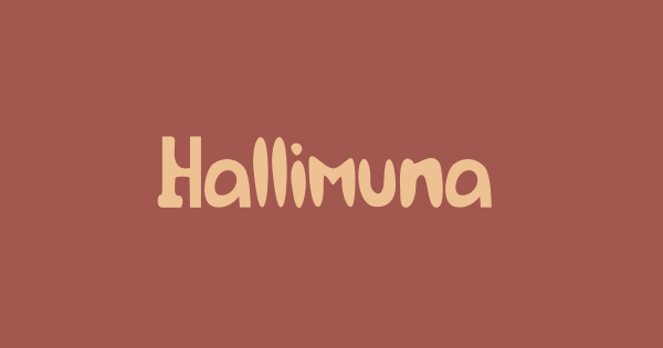 Hallimuna font thumbnail