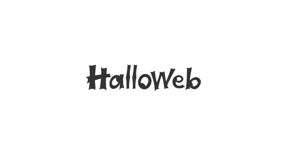 Halloweb font thumbnail