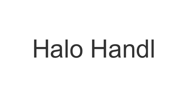 Halo Handletter font thumbnail