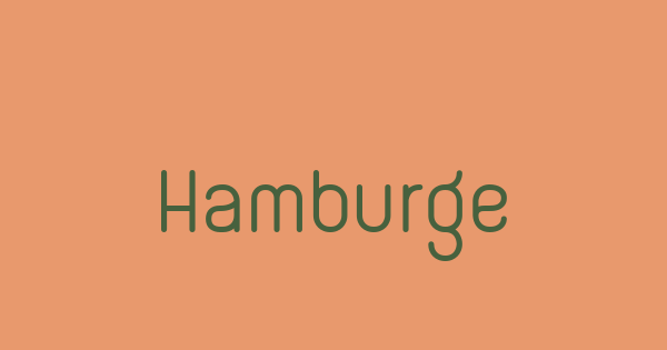 Hamburge font thumbnail