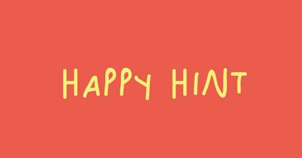 Happy Hints font thumbnail