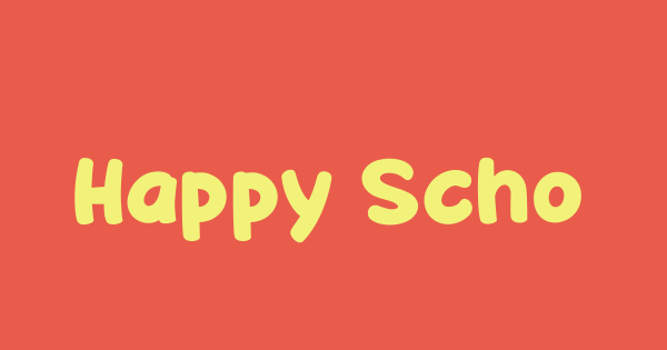 Happy School font thumbnail
