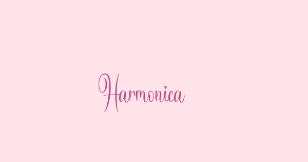 Harmonica font thumbnail