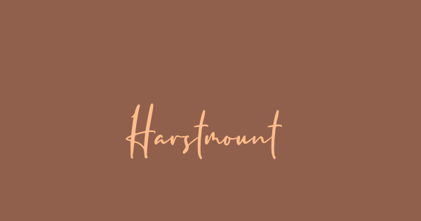 Harstmount font thumbnail