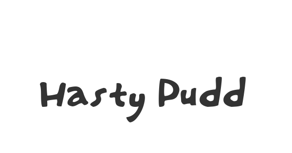 Hasty Pudding font thumbnail