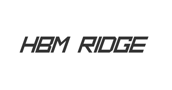 HBM Ridge font thumbnail