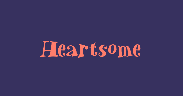 Heartsome font thumbnail