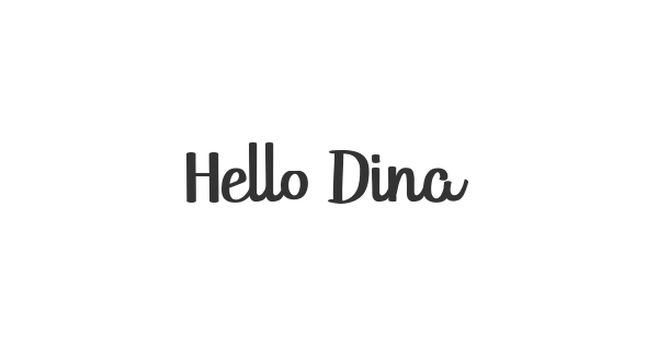 Hello Dina font thumbnail