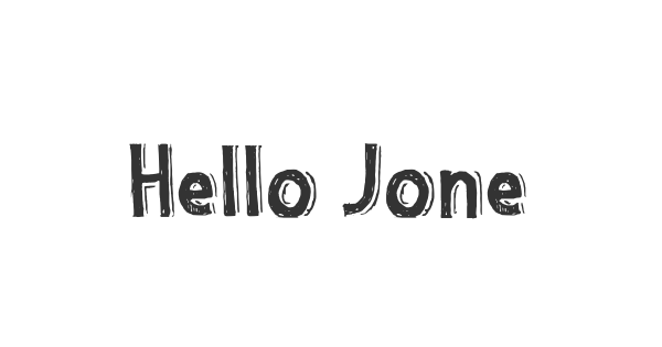 Hello Jones font thumbnail
