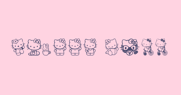 Hello Kitty font thumbnail